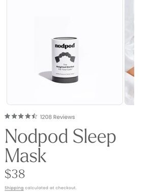 Elephant Gray Nodpod weighted blanket for eyes